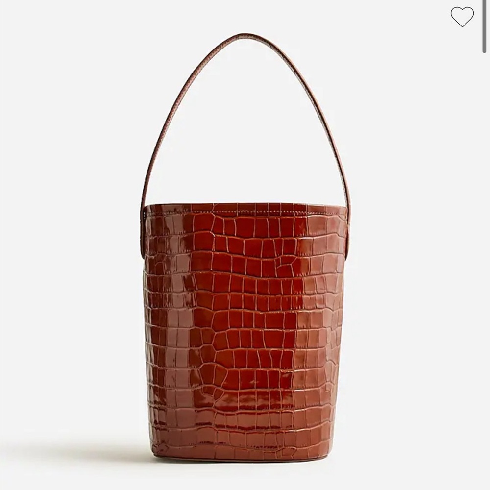 J. Crew Croc Berkeley Bucket Bag